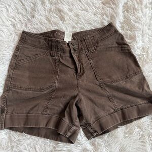 Sonoma Life + Style Brown Stretch Shorts Size 6 | Mid Rise Casual Summer